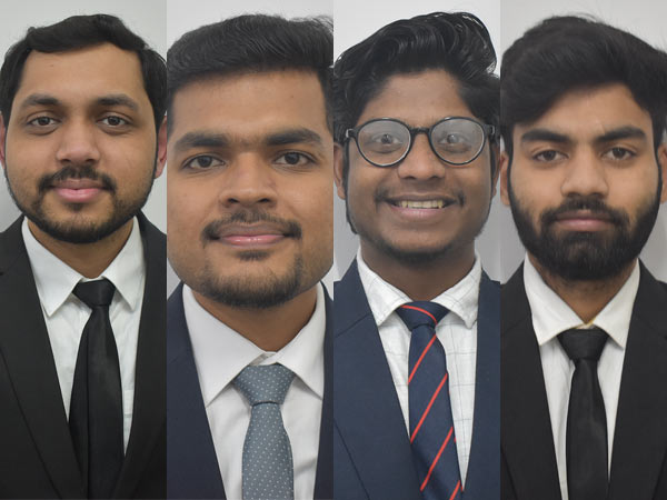 Abhi Shah, Abinash Mohapatra, Ishan Saraf, Padala Vaibhav