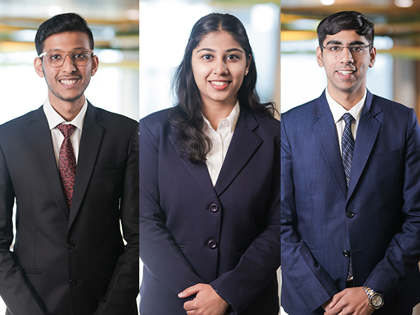 Akshit Garg, Ratika Sharma & Aman Bhatla, from Great Lakes, Gurgaon, were the National Finalists in the Fradulous Finance Competition at IIM Ranchi