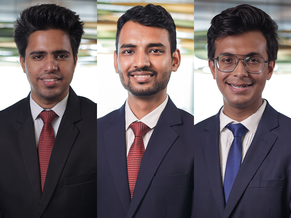 Anirudh Dashottar, Rohit Garg and Shreshth Saha