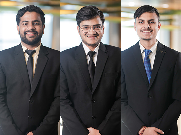 Kartikey Agnihotri, Sarthak Jain & Shobhit Singh, from Great Lakes, Gurgaon were the National Finalists in the Growth Strategy Case Competition at IIM Lucknow