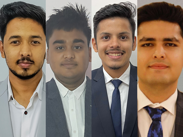 Ritesh Sharma, Animesh Jha, Vinay Biyani and Shubh Rathi
